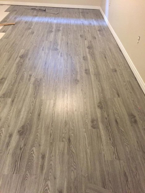 Vinyl Tile Plank installation from Scott's Flooring in Barrie, ON