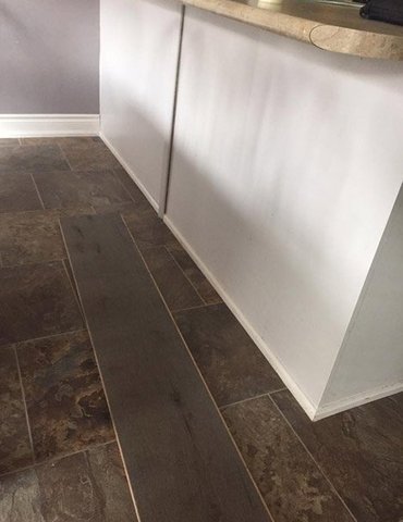 Vinyl Tile Plank installation from Scott's Flooring in Barrie, ON