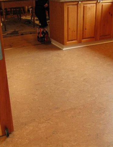 Cork flooring installation from Scott's Flooring in Barrie, ON