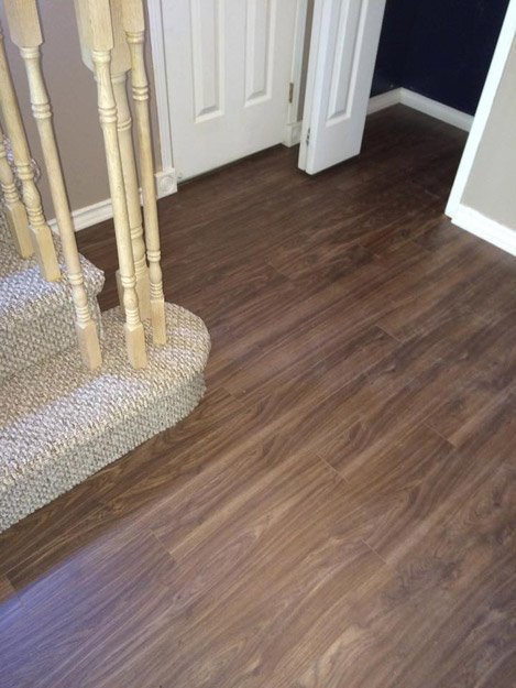 Laminate flooring installation from Scott's Flooring in Barrie, ON