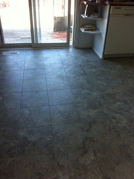 Vinyl Tile Plank installation from Scott's Flooring in Barrie, ON