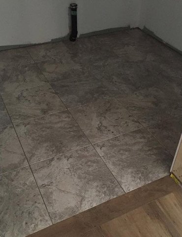 Vinyl Tile Plank installation from Scott's Flooring in Barrie, ON