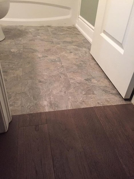 Vinyl Tile Plank installation from Scott's Flooring in Barrie, ON