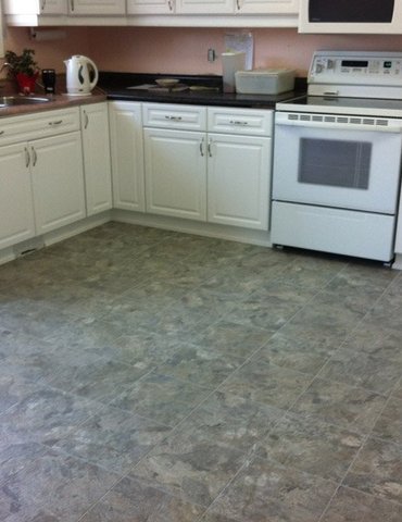 Vinyl Tile Plank installation from Scott's Flooring in Barrie, ON