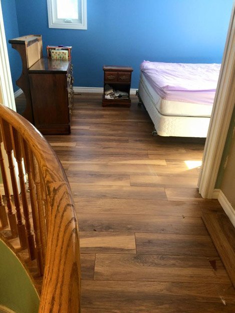 Laminate flooring installation from Scott's Flooring in Barrie, ON