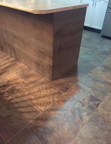 Vinyl Tile Plank installation from Scott's Flooring in Barrie, ON