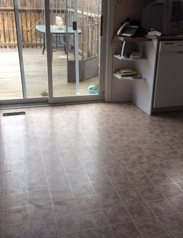 Vinyl Tile Plank installation from Scott's Flooring in Barrie, ON