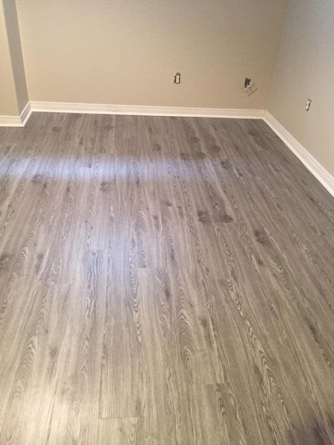 Vinyl Tile Plank installation from Scott's Flooring in Barrie, ON