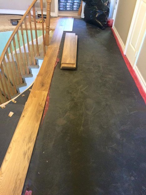 Laminate flooring installation from Scott's Flooring in Barrie, ON