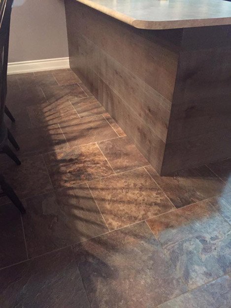 Vinyl Tile Plank installation from Scott's Flooring in Barrie, ON