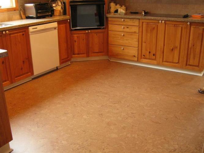 Cork flooring installation from Scott's Flooring in Barrie, ON