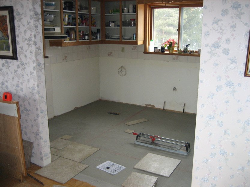 Ceramic tile installation from Scott's Flooring in Barrie, ON