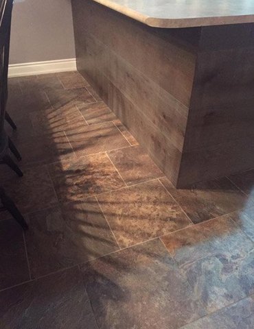 Vinyl Tile Plank installation from Scott's Flooring in Barrie, ON