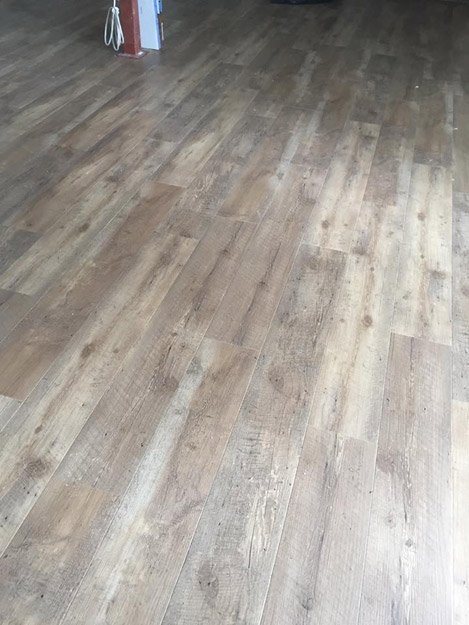 Laminate flooring installation from Scott's Flooring in Barrie, ON