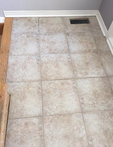 Vinyl Tile Plank installation from Scott's Flooring in Barrie, ON