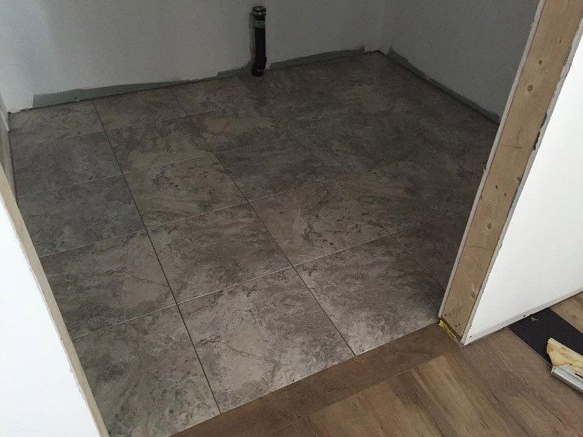 Vinyl Tile Plank installation from Scott's Flooring in Barrie, ON