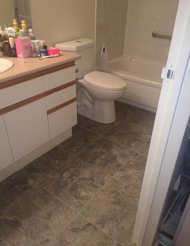 Vinyl Tile Plank installation from Scott's Flooring in Barrie, ON