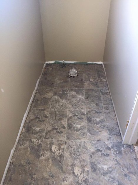Vinyl Tile Plank installation from Scott's Flooring in Barrie, ON
