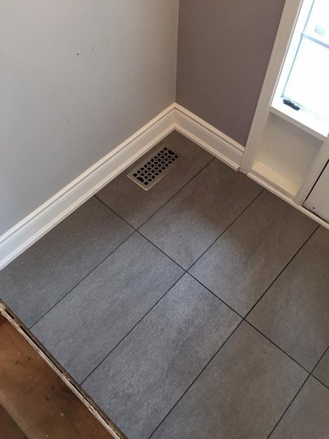 Ceramic tile installation from Scott's Flooring in Barrie, ON