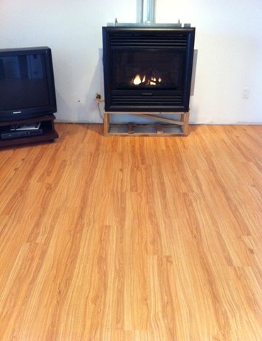 Vinyl Tile Plank installation from Scott's Flooring in Barrie, ON